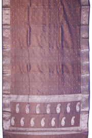 Purple Gold Banarasi crushed Tissue Organza Saree - Avishya