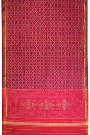 Pink Handloom Patola Ikat Silk Saree 10068249
