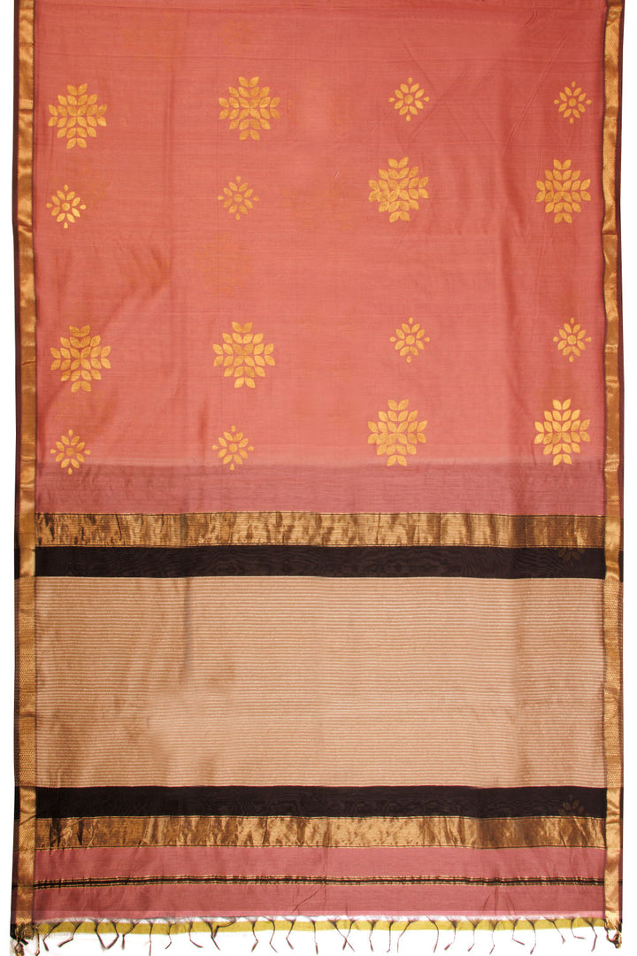 Pink Handloom Maheshwari Silk Saree - Avishya