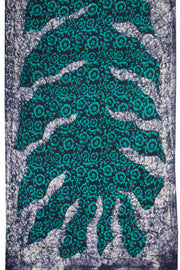 Black Batik Printed Muslin Silk Saree-Avishya