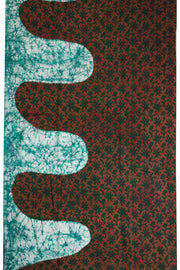 Bean Brown Batik  Muslin Silk Saree-Avishya