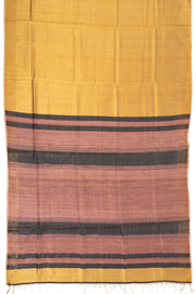 Yellow Handloom Bhagalpur Dupion Tussar Silk Saree 10068467