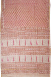 Peach Sanganeri printed Silk Cotton Saree 10068553 - Avishya