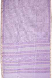 Lavendor Sanganeri Printed Silk Cotton Saree 10068556