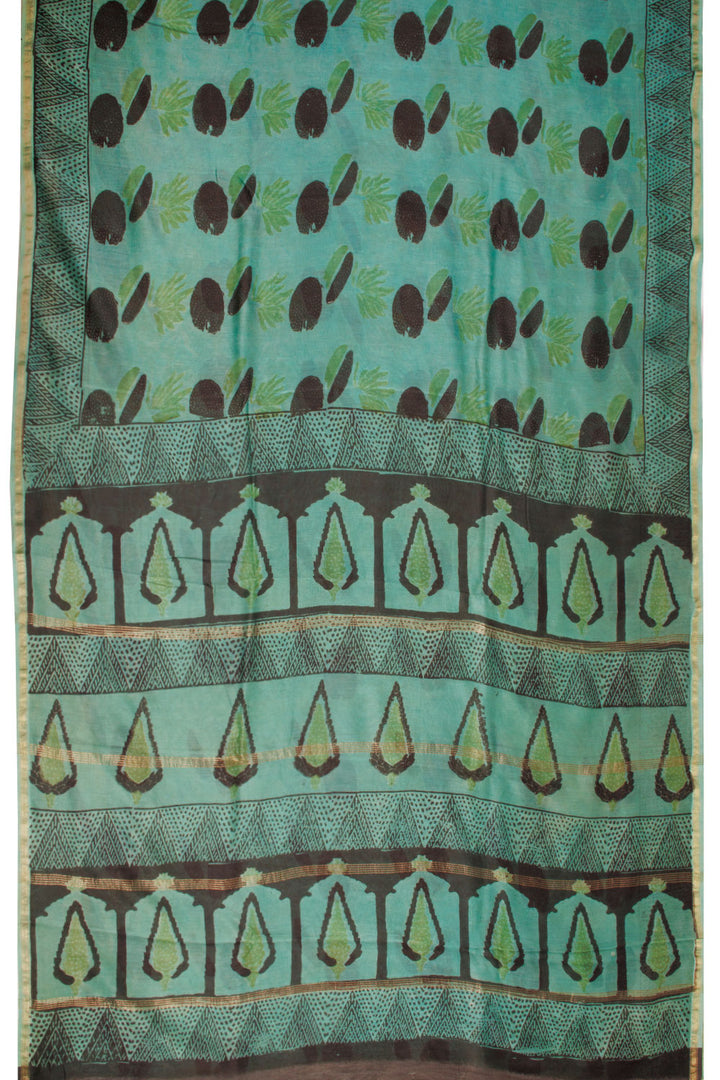 Green Vanaspathi Printed Silk Cotton Saree 10068569 - Avishya