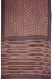 Brown Vanaspathi Printed Mulmul Cotton Saree 10068574 - Avishya