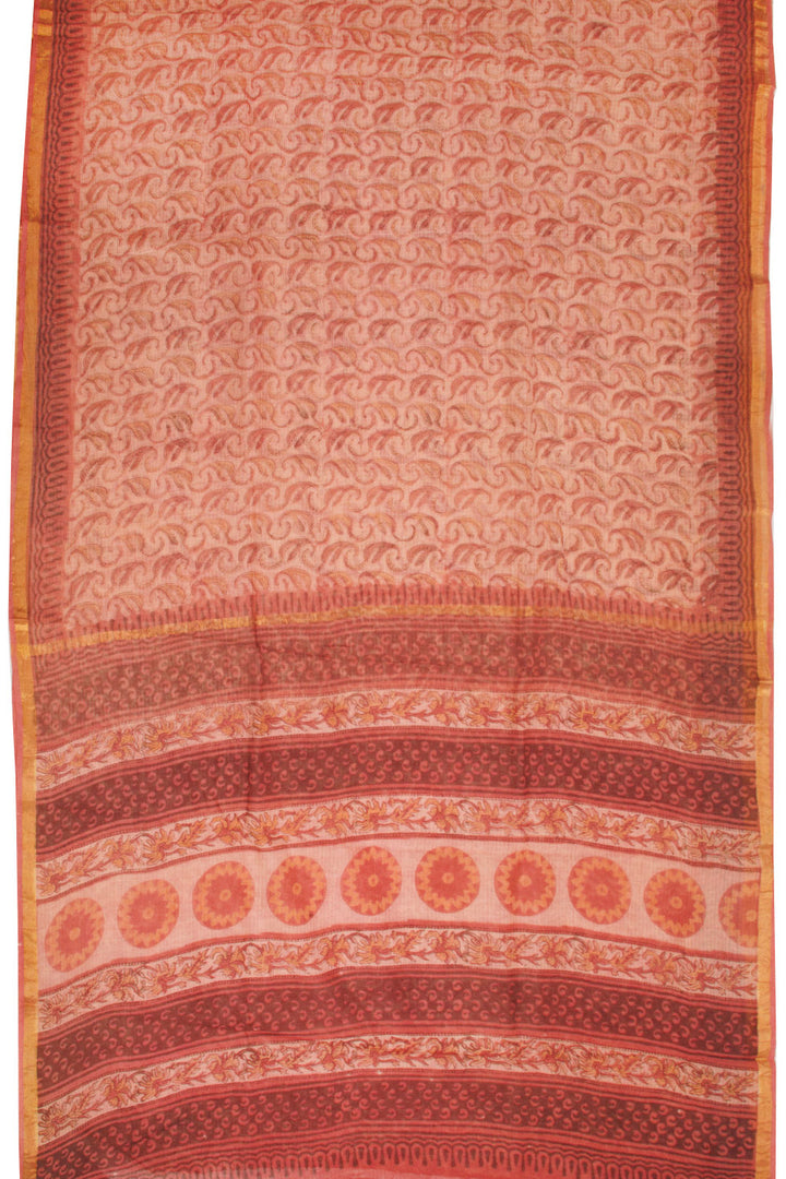 Red Vanaspathi Printed Kota Cotton Saree 10068617 - Avishya