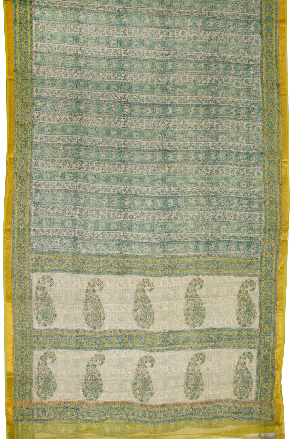 Green Vanaspathi Printed Kota Cotton Saree 10068620 - Avishya