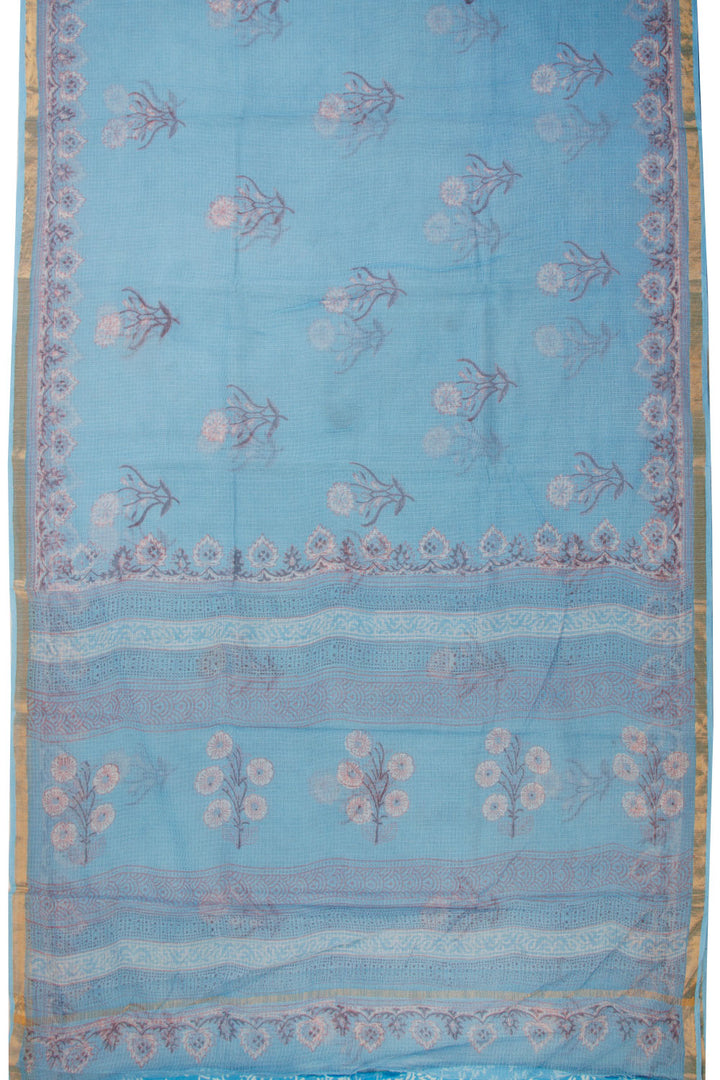 Blue Vanaspathi Printed Kota Cotton Saree 10068622 - Avishya