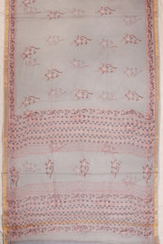 Grey Vanaspathi Printed Kota Cotton Saree 10068623