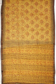 Yellow Vanaspathi Printed Kota Cotton Saree 10068624 - Avishya