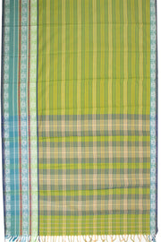 Green Begumpuri Cotton Sarees 10068635 - Avishya