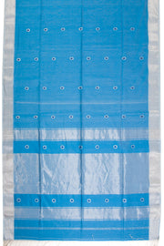 Blue Handloom Maheshwari Silk Cotton Saree 10068639 - Avishya