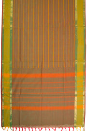 Green Handwoven Kanchi Cotton Saree 10068691 - Avishya