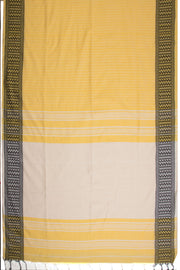 Yellow Shantipur Tant Bengal Cotton Saree 10068799 - Avishya
