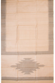 Beige Chhattisgarh Tussar Silk Saree 10068808 - Avishya