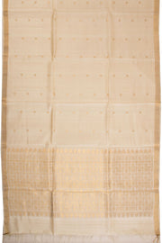 Cream Chhattisgarh Tussar Silk Saree 10068809 - Avishya