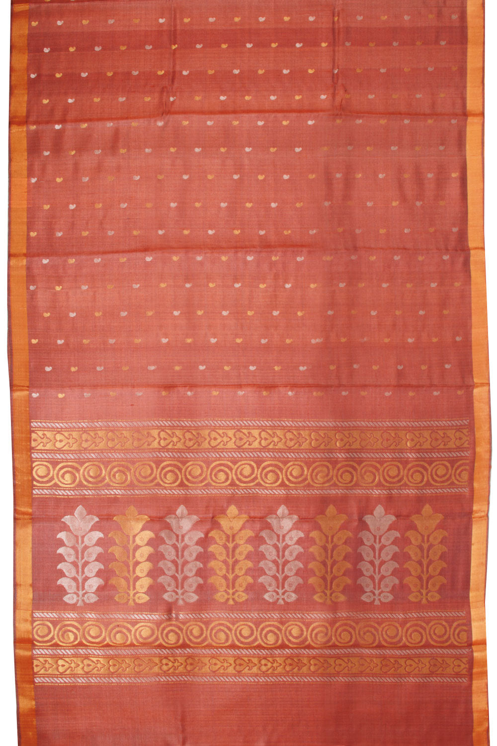 Maroon Chhattisgarh Tussar Silk Saree 10068820 - Avishya
