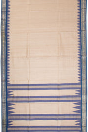 Beige Chhattisgarh Tussar Silk Saree 10068821 - Avishya