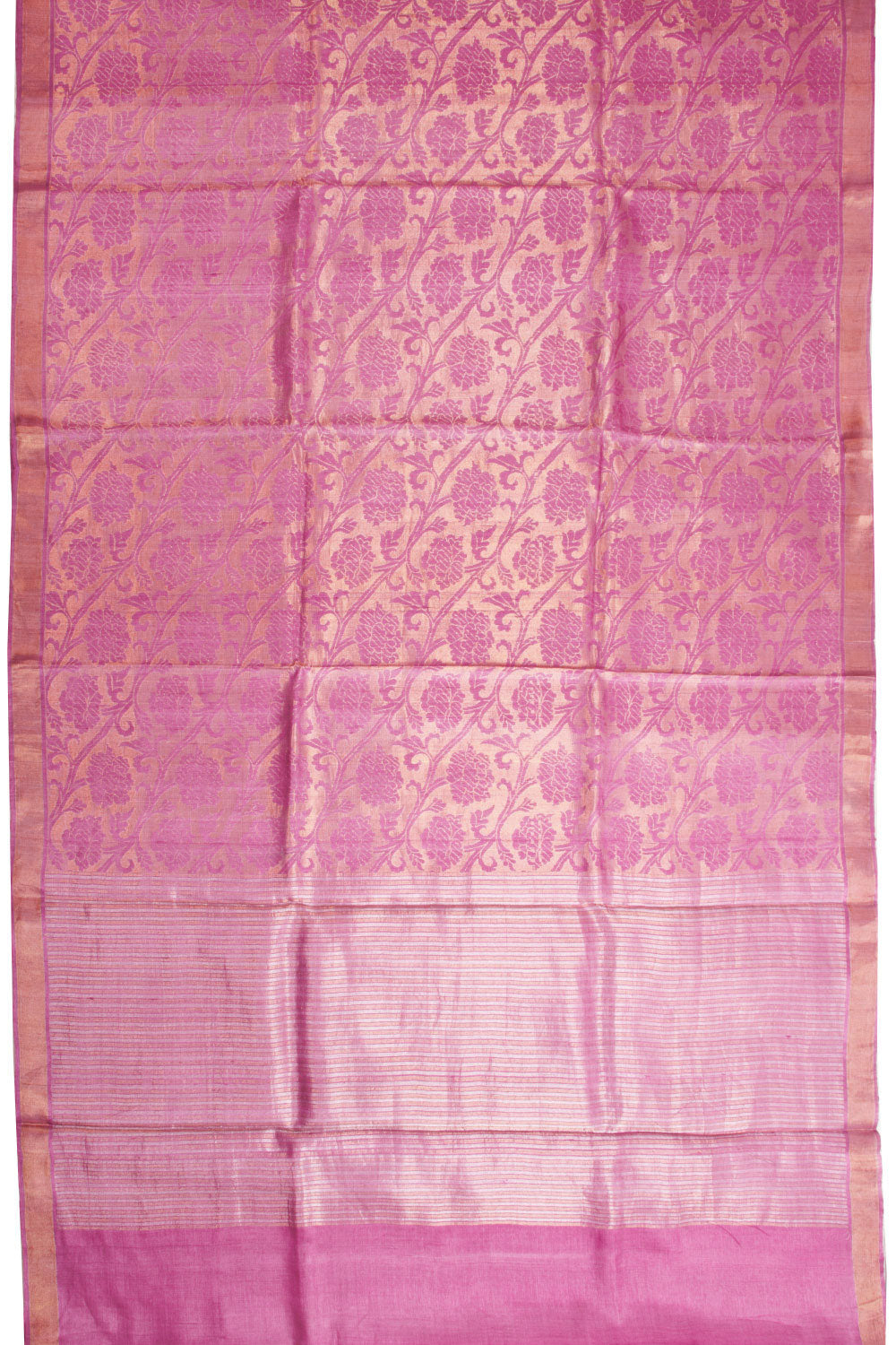 Magenta Chhattisgarh Tussar Silk Saree - Avishya