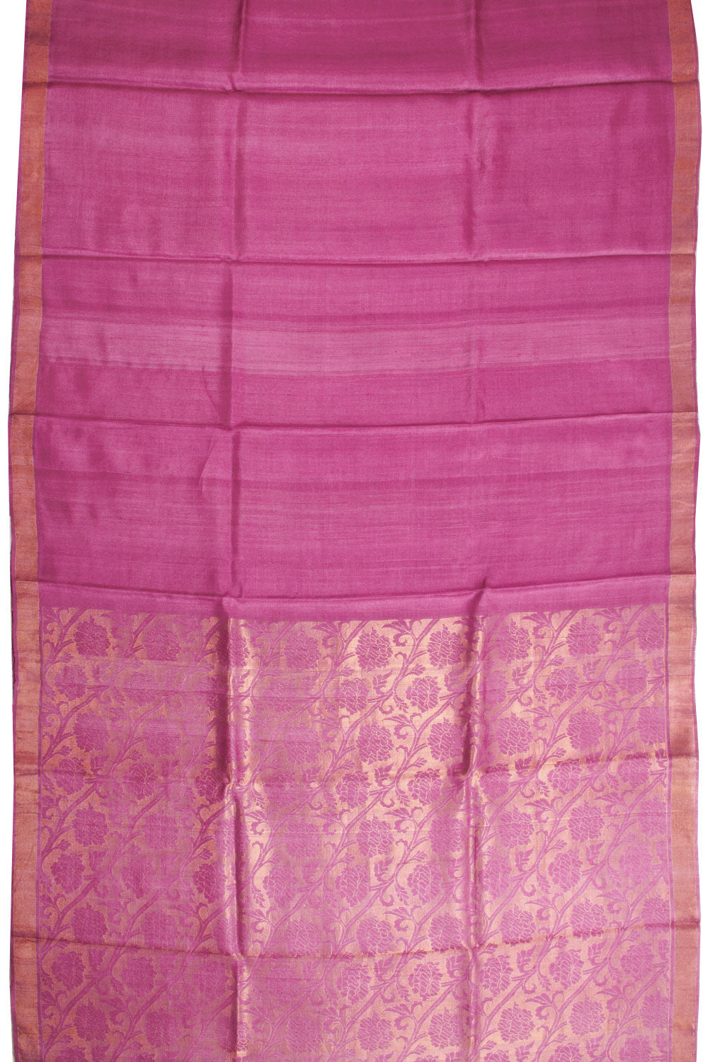 Magenta Chhattisgarh Tussar Silk Saree - Avishya