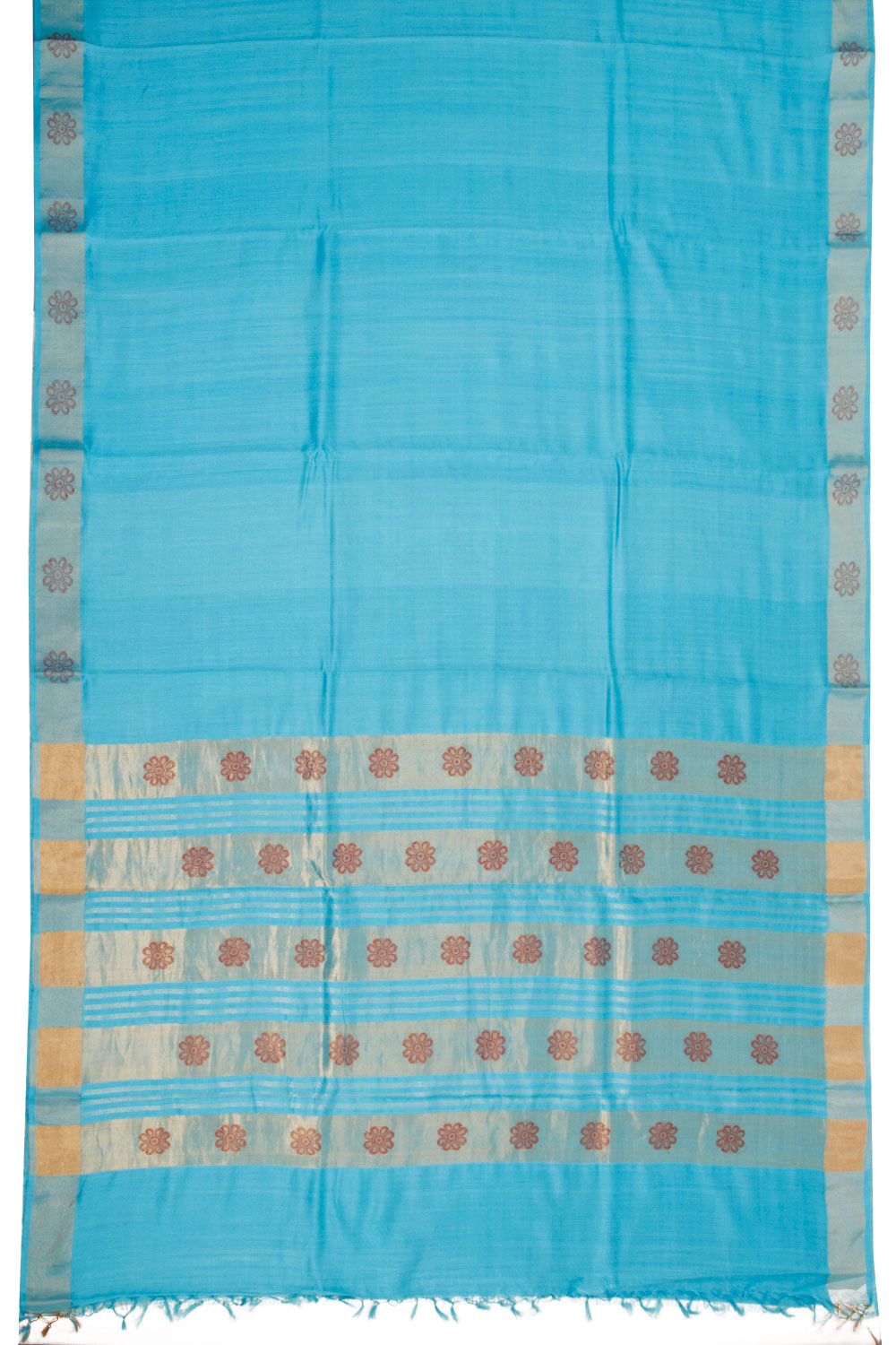 Blue Chhattisgarh Tussar Silk Saree 10068825 - Avishya