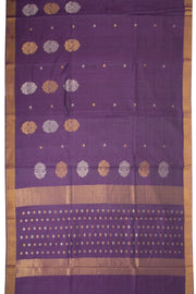 Purple Chhattisgarh Tussar Silk Saree 10068831 - Avishya