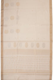 Off White Chhattisgarh Tussar Silk Saree 10068832 - Avishya