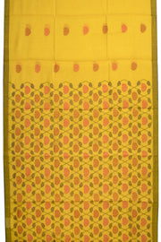 Yellow Chhattisgarh Tussar Silk Saree 10068835 - Avishya