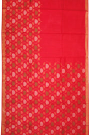 Red Chhattisgarh Tussar Silk Saree 10068838 - Avishya