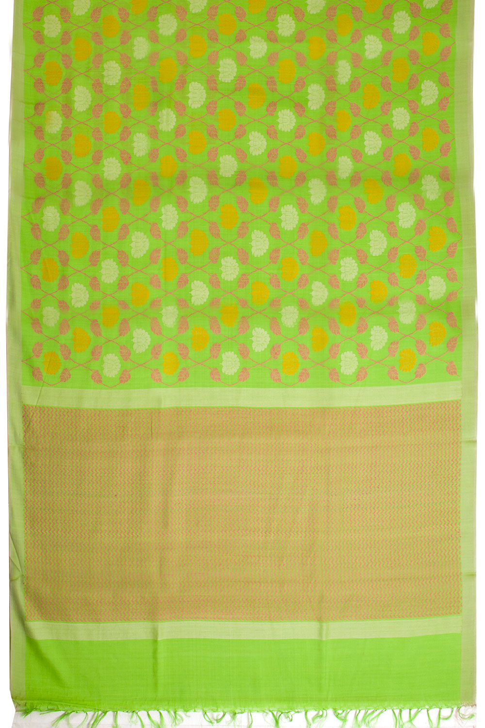 Green Chhattisgarh Tussar Silk Saree 10068837 - Avishya