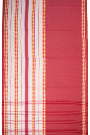White Handloom Dhaniakhali Cotton Saree- Avishya