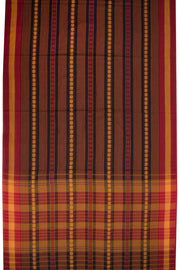 Black Handloom Dhaniakhali Cotton Saree - Avishya