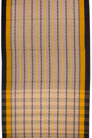 Grey Handloom Dhaniakhali Cotton Saree - Avishya