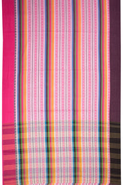 White Handloom Dhaniakhali Cotton Saree - Avishya