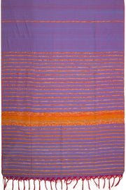Purple Dhaniakhali Cotton Saree With Khesh Weave 10068905 - Avishya