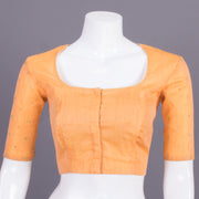 Orange Aari Embroidered Chanderi Silk Cotton Blouse 10068926 - Avishya