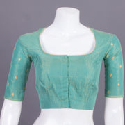 Green Aari Embroidered Chanderi Silk Cotton Blouse 10068927 - Avishya