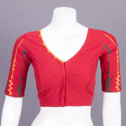 Maroon Embroidered Mangalgiri Cotton Blouse 10068963 - Avishya