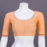 Orange Embroidered Mangalgiri Cotton Blouse 10068969 - Avishya