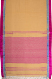 Light Yellow Shantipur Tant Bengal Cotton Saree 10069052 - Avishya