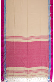 Cream Shantipur Tant Bengal Cotton Saree 10069054 - Avishya