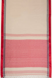 Cream Shantipuri Tant Bengal Cotton Saree 10069067 - Avishya
