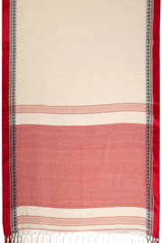 Off White Shantipur Tant Bengal Cotton Saree 10069068 - Avishya