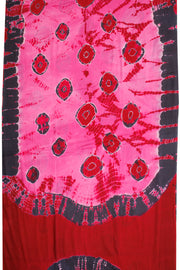 Pink Shibori Printed Cotton Saree 10069070 - Avishya