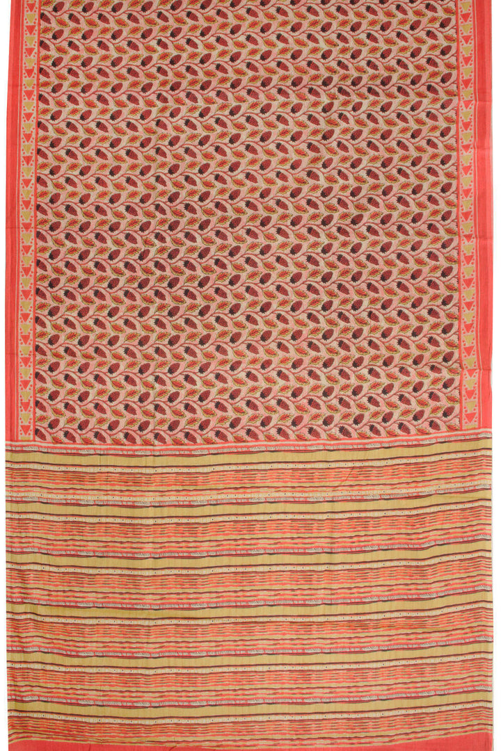 Pink Vanaspathi Printed Mulmul Cotton Saree 10069092 - Avishya