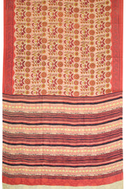 Pink Vanaspathi Printed Mulmul Cotton Saree 10069103 - Avishya