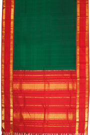 Green Handloom Korvai Kanjivaram Silk Saree 10069130