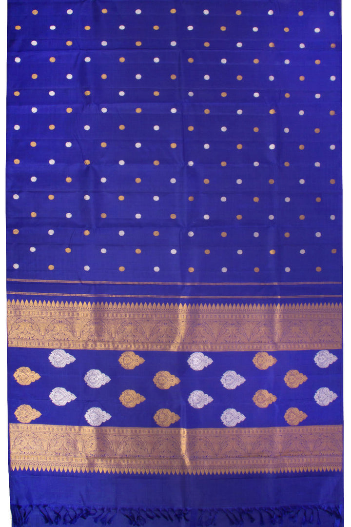 Royal Blue Handloom Kanjivaram Silk Saree 10069139