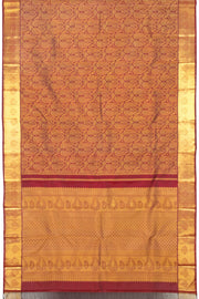 Maroon Handloom Bridal Kanjivaram Silk Saree 10069158 - Avishya